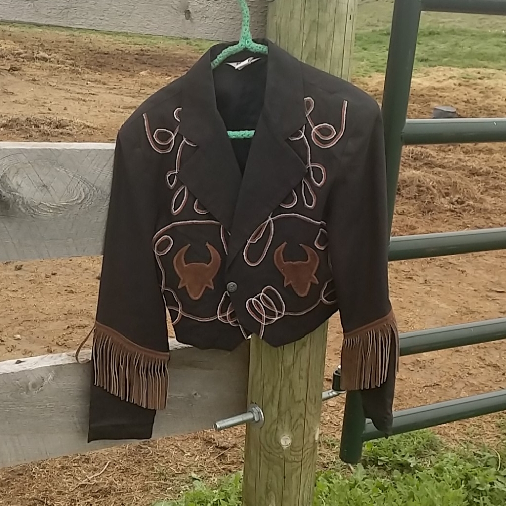 Red collection equestrian show jacket western